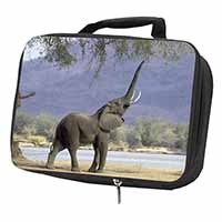 Baby Tuskers Elephant Black Insulated School Lunch Box/Picnic Bag