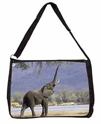 Baby Tuskers Elephant Large Black Laptop Shoulder Bag School/College