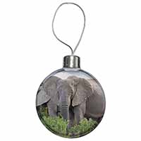 African Elephants Christmas Bauble