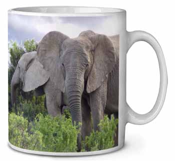 African Elephants Ceramic 10oz Coffee Mug/Tea Cup