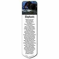 Elephant in Water Bookmark, Book mark, Printed full colour