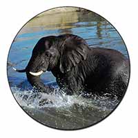 Elephant in Water Fridge Magnet Printed Full Colour