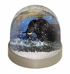 Elephant in Water Snow Globe Photo Waterball