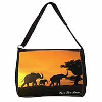 Elephants Silhouette 