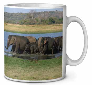 Herd of Elephants Ceramic Coffee Mug/Tea Cup