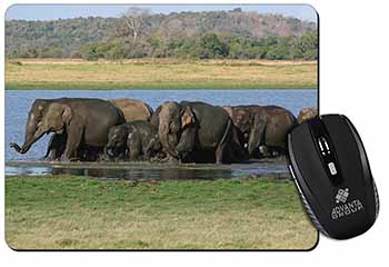 Herd of Elephants Computer Mouse Mat