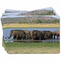 Herd of Elephants Picture Placemats in Gift Box
