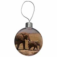 Elephant and Baby Tuskers Christmas Bauble