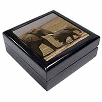 Elephant and Baby Tuskers Keepsake/Jewellery Box