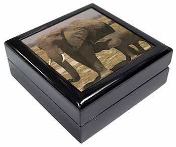 Elephant Feeding Baby Keepsake/Jewellery Box