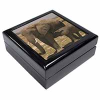 Elephant Feeding Baby Keepsake/Jewellery Box