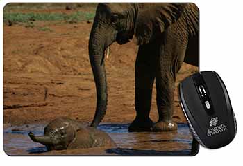 Elephant and Baby Bath Computer Mouse Mat