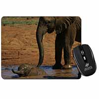 Elephant and Baby Bath Computer Mouse Mat