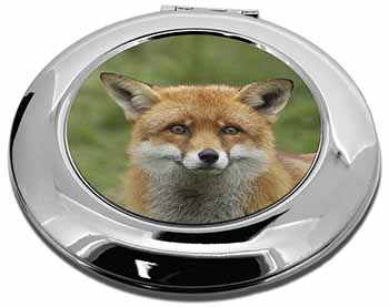 Red Fox Country Wildlife Make-Up Round Compact Mirror