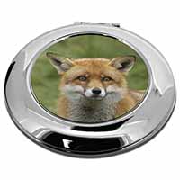 Red Fox Country Wildlife Make-Up Round Compact Mirror