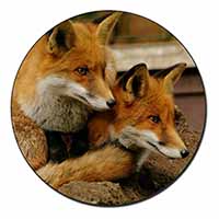 Cute Red Fox Cubs Fridge Magnet Printed Full Colour