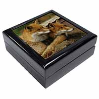Cute Red Fox Cubs Keepsake/Jewellery Box