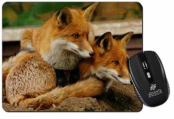 Cute Red Fox Cubs Computer Mouse Mat