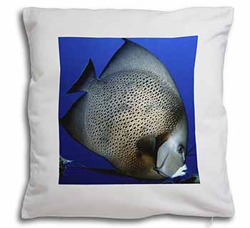 Funky Fish Soft Velvet Feel Cushion Cover With Inner Pillow