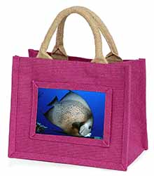 Funky Fish Little Girls Small Pink Shopping Bag Christmas Gift