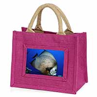 Funky Fish Little Girls Small Pink Shopping Bag Christmas Gift