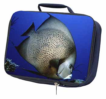 Funky Fish Navy Insulated School Lunch Box Bag