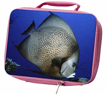 Funky Fish Insulated Pink School Lunch Box Bag