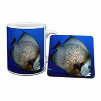 Funky Fish Mug+Coaster Christmas/Birthday Gift Idea