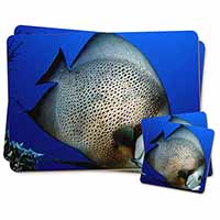 Funky Fish Twin 2x Placemats+2x Coasters Set in Gift Box