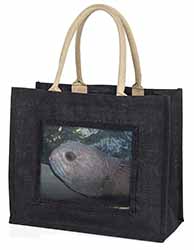 Ugly Fish Large Black Shopping Bag Christmas Present Idea      