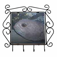 Ugly Fish Wrought Iron Key Holder Hooks Christmas Gift