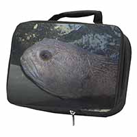 Ugly Fish Black Insulated School Lunch Box Bag