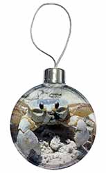 Crab on Sand Christmas Tree Bauble Decoration Gift