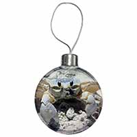 Crab on Sand Christmas Tree Bauble Decoration Gift