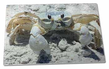 Crab on Sand Extra Large Toughened Glass Cutting, Chopping Board