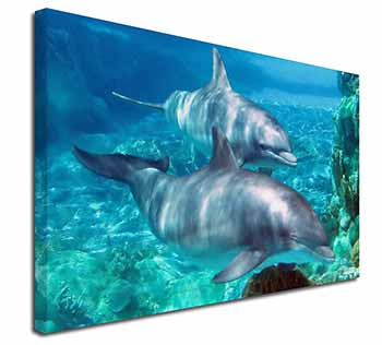 Dolphins Canvas X-Large 30"x20" Wall Art Print