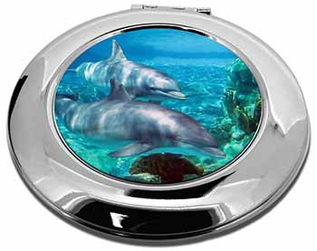 Dolphins Make-Up Round Compact Mirror
