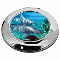 Dolphins Make-Up Round Compact Mirror