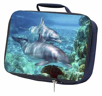 Dolphins Navy Insulated School Lunch Box/Picnic Bag