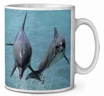Jumping Dolphins Ceramic 10oz Coffee Mug/Tea Cup