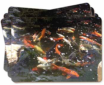 Swimming Koi Fish Picture Placemats in Gift Box