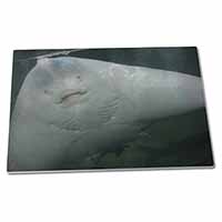 Large Glass Cutting Chopping Board The Face of a Cute Stingray