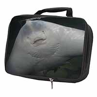 The Face of a Cute Stingray Black Insulated School Lunch Box/Picnic Bag