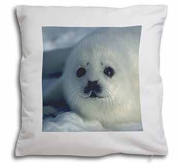 Snow White Sea Lion Soft White Velvet Feel Scatter Cushion