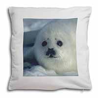 Snow White Sea Lion Soft White Velvet Feel Scatter Cushion