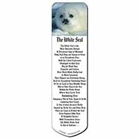 Snow White Sea Lion Bookmark, Book mark, Printed full colour