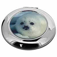 Snow White Sea Lion Make-Up Round Compact Mirror