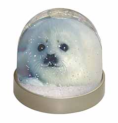 Snow White Sea Lion Snow Globe Photo Waterball