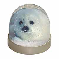 Snow White Sea Lion Snow Globe Photo Waterball