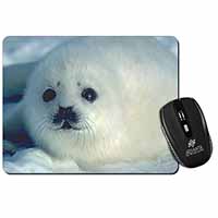 Snow White Sea Lion Computer Mouse Mat